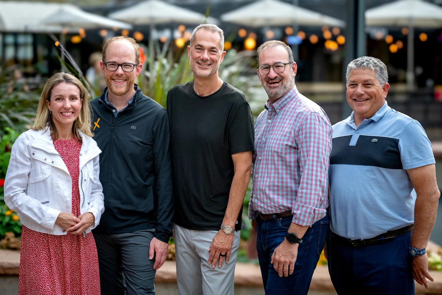 The Precision Life Science Partners team together outdoors